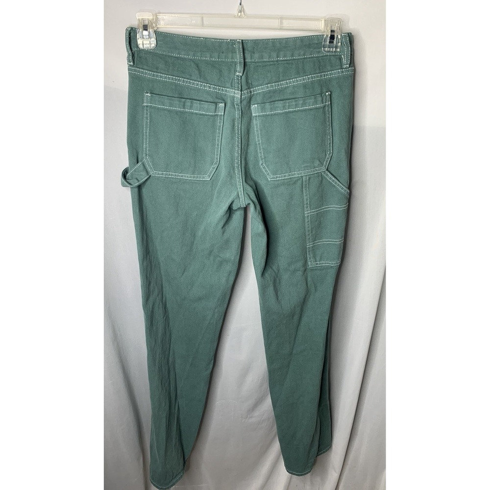PacSun Low Rise Carpenter Jeans Women's 27 Aqua Green Straight Leg Pants Y2k